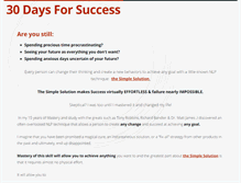 Tablet Screenshot of 30daysforsuccess.com